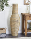 Faux Seagrass Vase