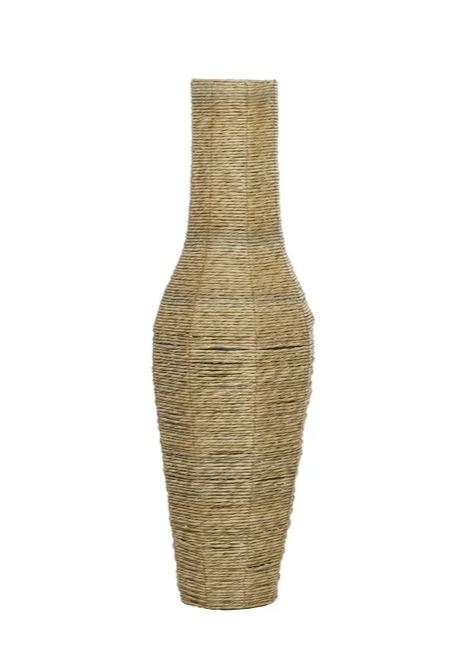 Faux Seagrass Vase