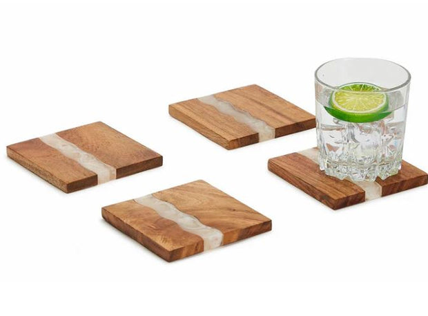 Verglas Coaster Set with Holder