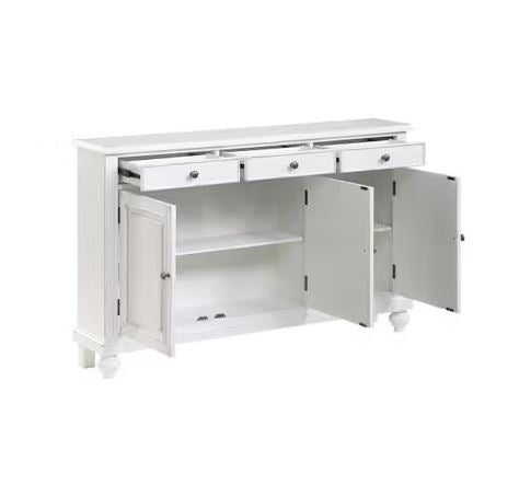 White Aubrey Credenza