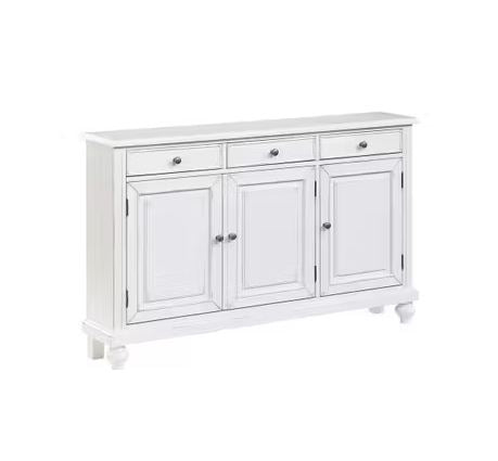White Aubrey Credenza