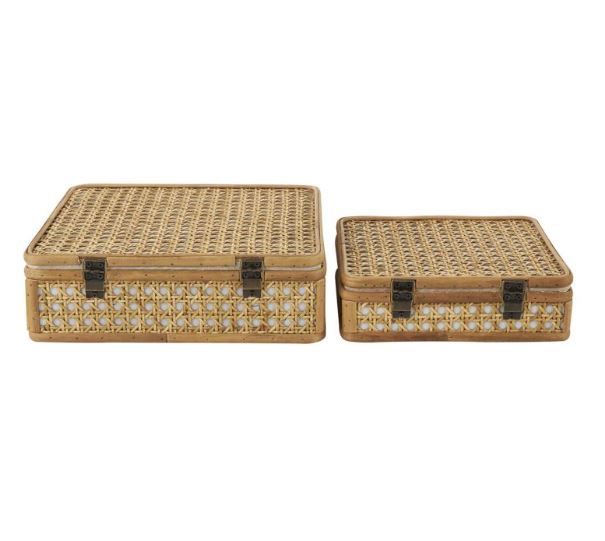 Wood Woven Rattan Box