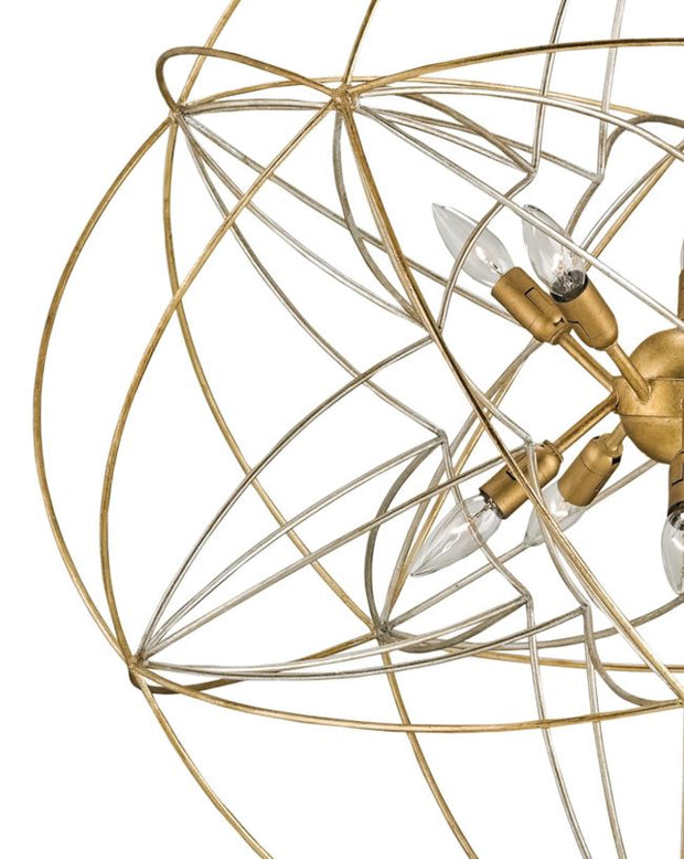 Zenda Gold Orb Chandelier
