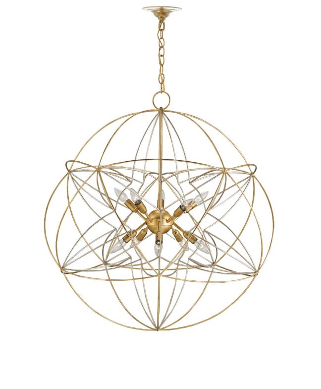 Zenda Gold Orb Chandelier
