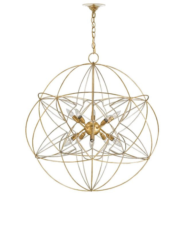 Zenda Gold Orb Chandelier